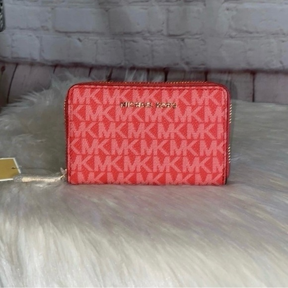 Michael Kors SULLIVAN Small Conv Tote/JET SET Small Card Case Wallet 2pc Set - Picture 7 of 9